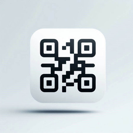 Qr code icon, vector illustration. Flat design style eps 10