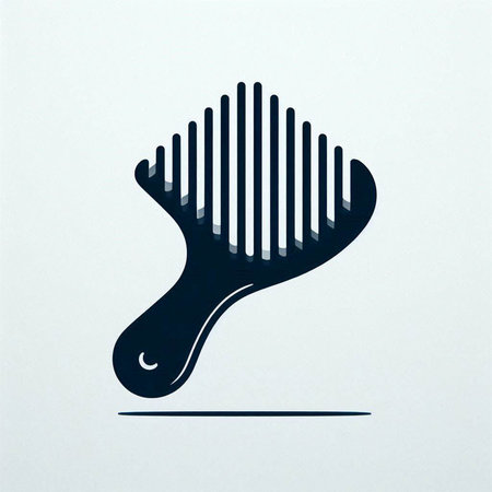 Hair comb icon. Hairdresser, barbershop symbol.