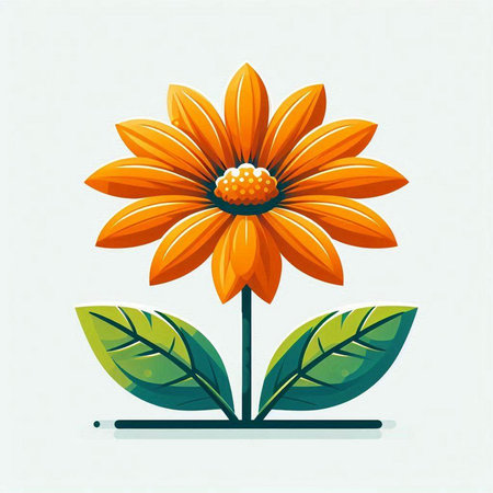 Flower icon design, vector illustration eps 10. Flat style.のイラスト素材