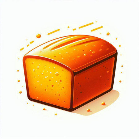 Illustration of a piece of cheese on a white background - vector