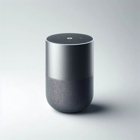 Wireless speaker on a white background. 3d render. High quality photo