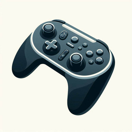 Gamepad isolated on white background. Computer generated 3D photo rendering.