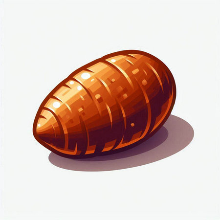Illustration of a sea shell on a white background with shadow.のイラスト素材