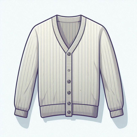 Illustration of a white shirt with a button-down collar.