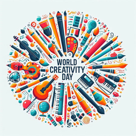 Vector round composition with hand drawn school elements. Back to school concept