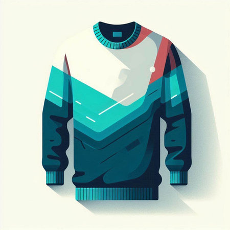 Jacket for winter sports. T-shirt design. Vector illustration.