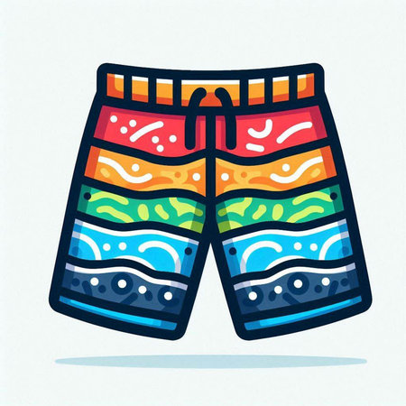 Swimming trunks icon. Cartoon illustration of swimming trunks icon for web design
