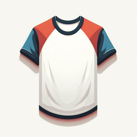 T-shirt isolated on a white background. Vector illustration for your designのイラスト素材