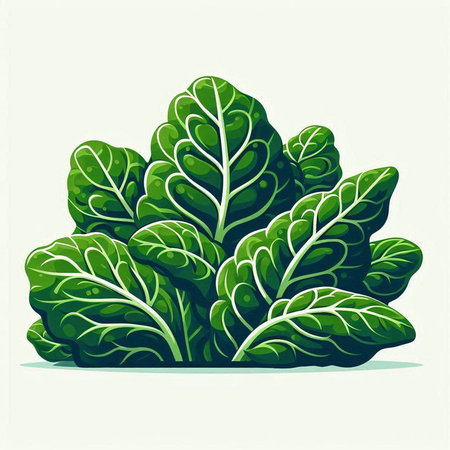 Lettuce vector illustration on white background. Vector illustration of lettuce.