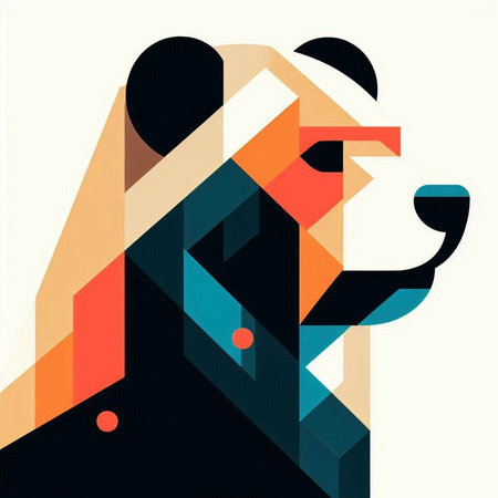 Abstract colorful background with geometric shapes. Minimalistic design. Vector illustration.のイラスト素材