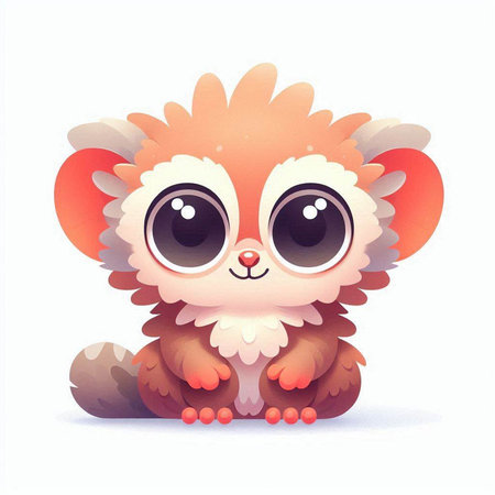 Cute little baby hedgehog on a white background. Vector illustration.のイラスト素材