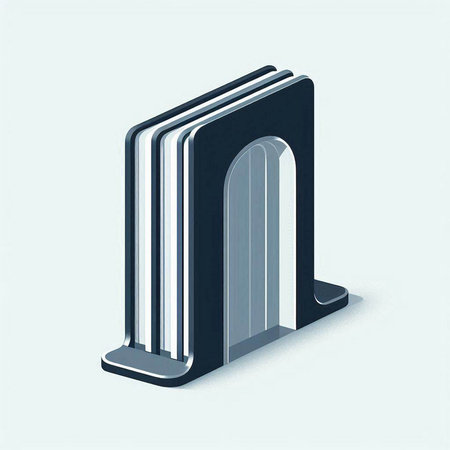 Book icon isolated on white background. 3d illustration, 3d render.のイラスト素材