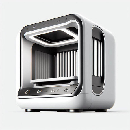 Digital 3D Illustration of a Home Appliances in Isolated Background