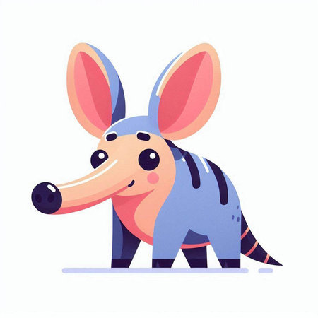 Cute cartoon dog. Vector illustration on white background. Cute animal.のイラスト素材