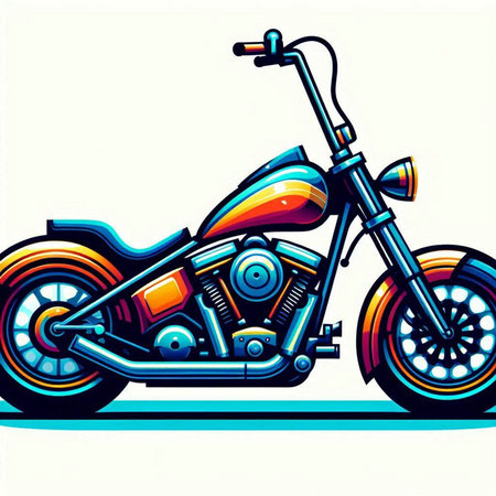 Motorcycle vector illustration. Motorcycle design. Motorcycle vector illustrationのイラスト素材