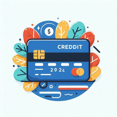 Credit card vector illustration. Credit card icon. Credit card icon. Credit card icon. Credit card iconのイラスト素材