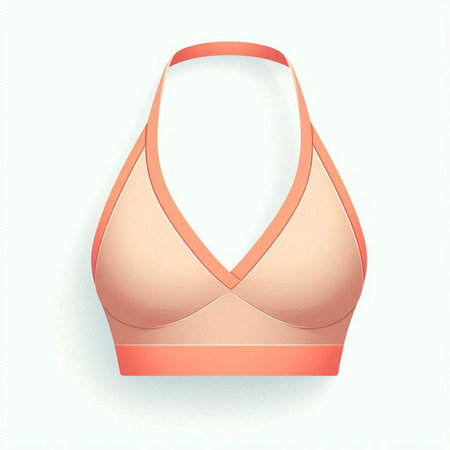 Women's bra isolated on a white background. EPS 10 vector file includedのイラスト素材