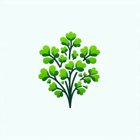 Parsley icon. Vector illustration isolated on a white background.のイラスト素材