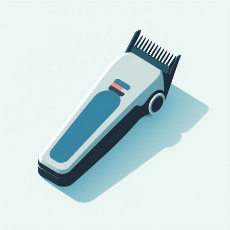 Hair trimmer on a white background. 3d illustration.のイラスト素材
