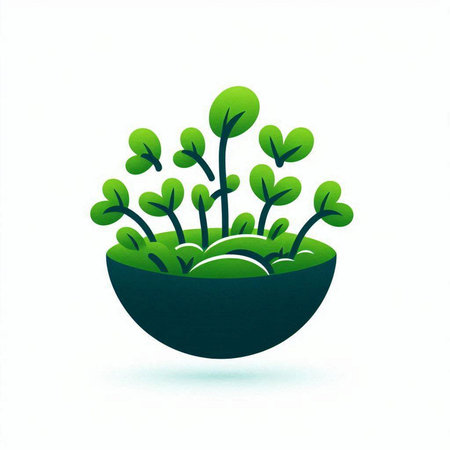 Ecology concept represented by green plant icon. Isolated and flat illustrationのイラスト素材