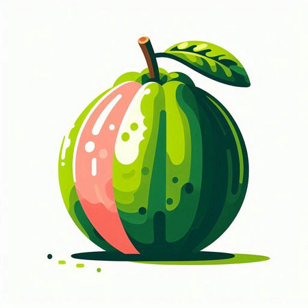 Watermelon vector illustration. Hand drawn watermelon on white background.のイラスト素材