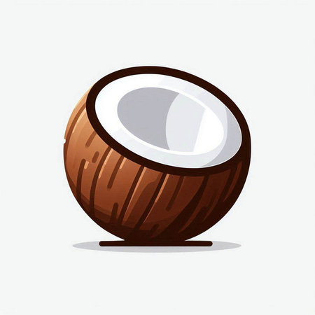 Coconut icon. Vector illustration of a coconuts.のイラスト素材