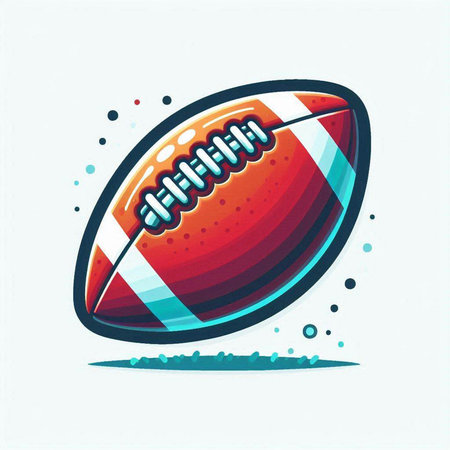 american football ball isolated on white background vector illustration eps 10のイラスト素材