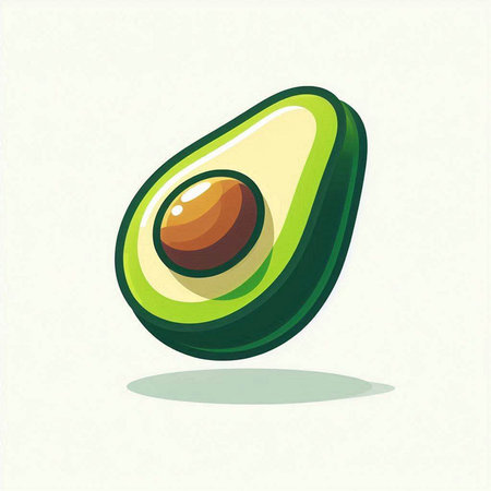 Avocado icon isolated on white background. Vector illustration. Eps 10.