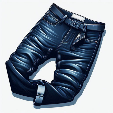 Illustration of a black leather boots isolated on a white background.のイラスト素材