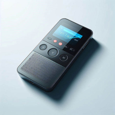 Remote control on a gray background. 3d rendering. Computer digital drawing.