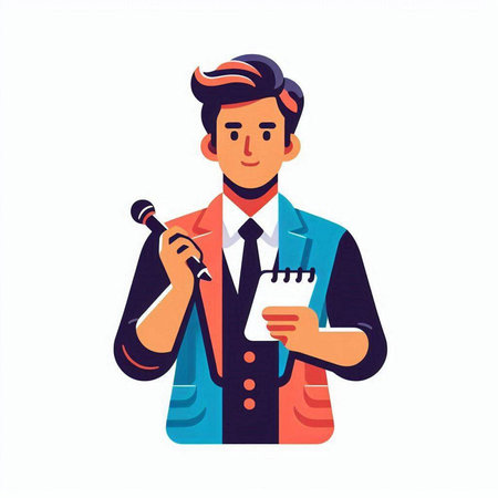 Lawyer, attorney, judge, jurist. Flat vector illustration.
