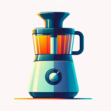 Vector illustration of a juicer on a white background. Vector illustrationのイラスト素材