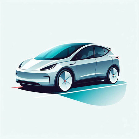 car on a white background. vector illustration. eps 10.