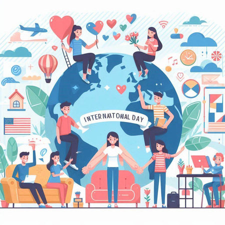 International Womens Day. International Womens Day. Vector illustrationのイラスト素材