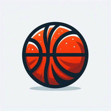 Basketball ball icon. Vector illustration of basketball ball isolated on white background.のイラスト素材