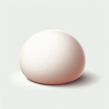 White egg on a white background. 3d illustration. Isolated
