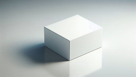 White box isolated on a white background. 3d rendering, 3d illustration.