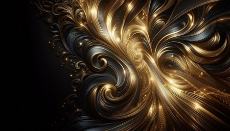 Abstract fractal. Fractal art background for creative design. Decoration for wallpaper, desktop,...