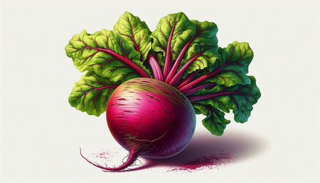 beetroot and beetroot on a white background. vector illustration