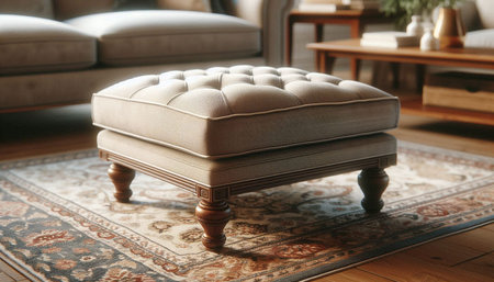 Sofa in living room, close-up. Interior design