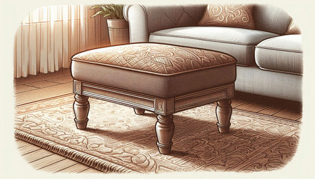 Vintage interior of living room in classic style. 3D render