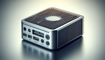 Retro radio on a gray background. 3d render illustration.