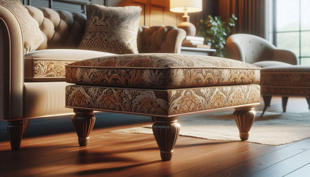 Luxury Sofa in the living room. 3d rendering