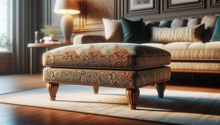 Luxury living room interior design with sofa and armchair. 3d render