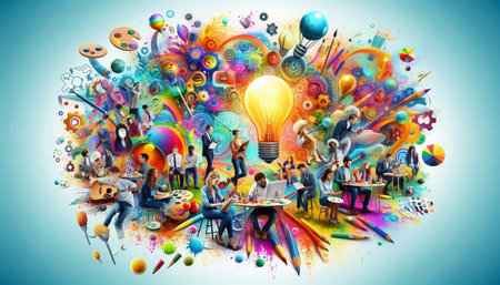 Idea Teamwork Creativity Inspiration Imagination Inspiration Concept