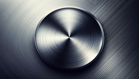 Metal background or texture of brushed steel plate with reflections Iron plate and shiny