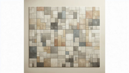 Mosaic wall texture. Abstract background. 3d rendering.