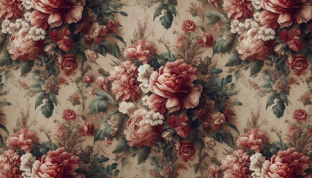 vintage roses fabric texture background - retro vintage effect style pictures.