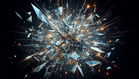 3D rendering of abstract fractal, digital artwork for creative graphic design