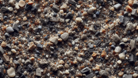 Close-up of sand with small pebbles as background.